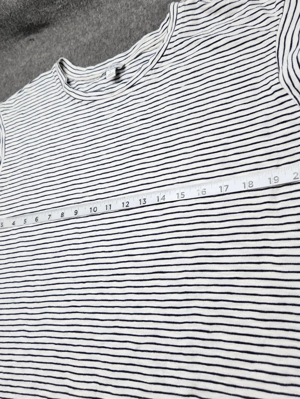 J.Crew Striped Mini Dress Tie Waist Sleeveless Cotton White Navy L - Picture 3 of 7